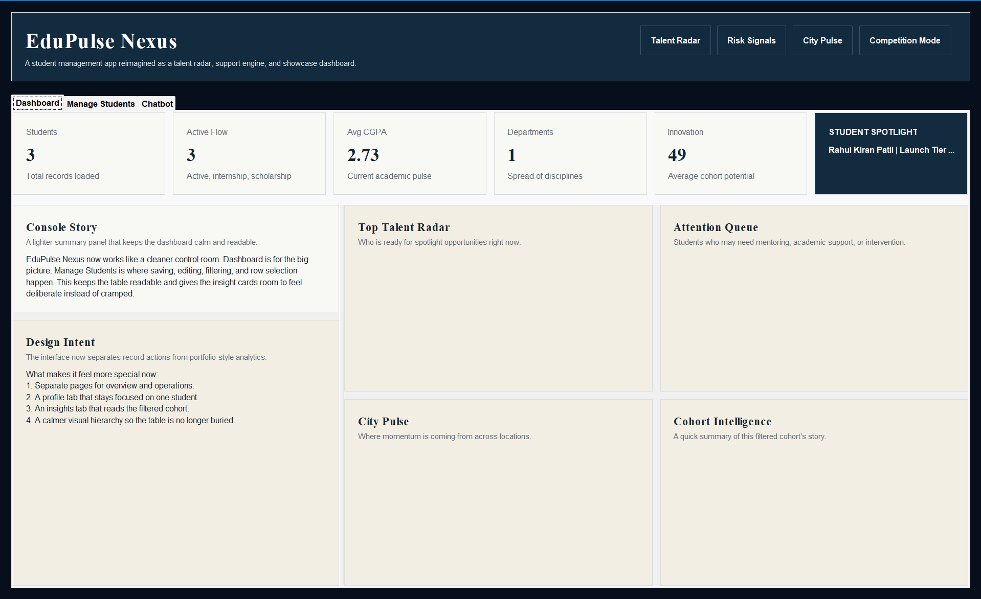 Student Management System concept visual